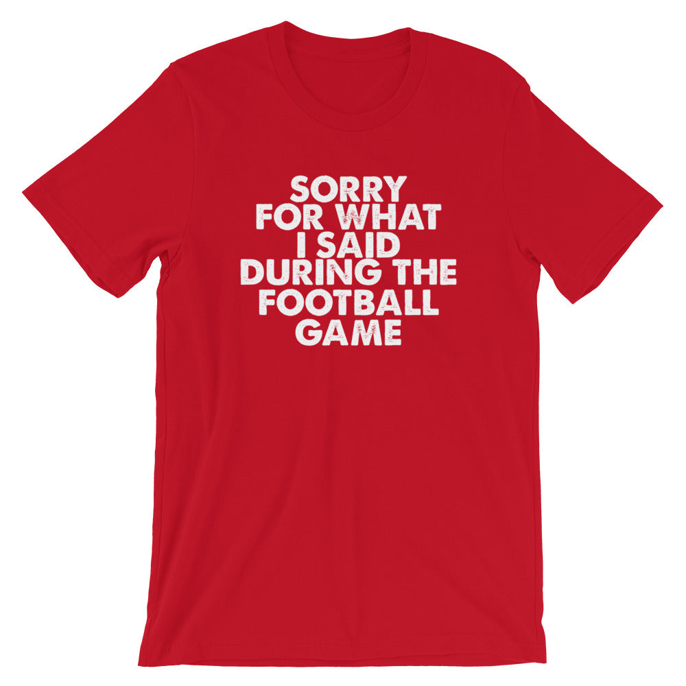 Football Sorry Short-Sleeve Unisex T-Shirt