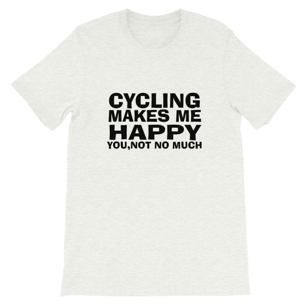 Cycling Makes Me Happy Short-Sleeve Women T-Shirt