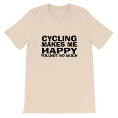 Cycling Makes Me Happy Short-Sleeve Women T-Shirt