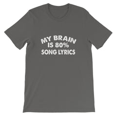 80% Song Lyrics Short-Sleeve Unisex T-Shirt