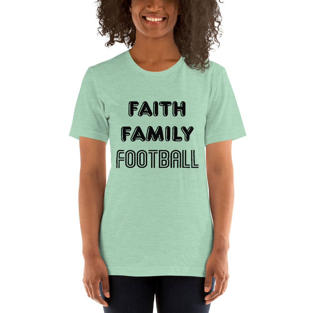 Faith Family Football Short-Sleeve Women T-Shirt