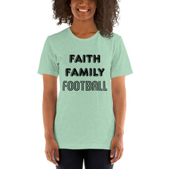 Faith Family Football Short-Sleeve Women T-Shirt