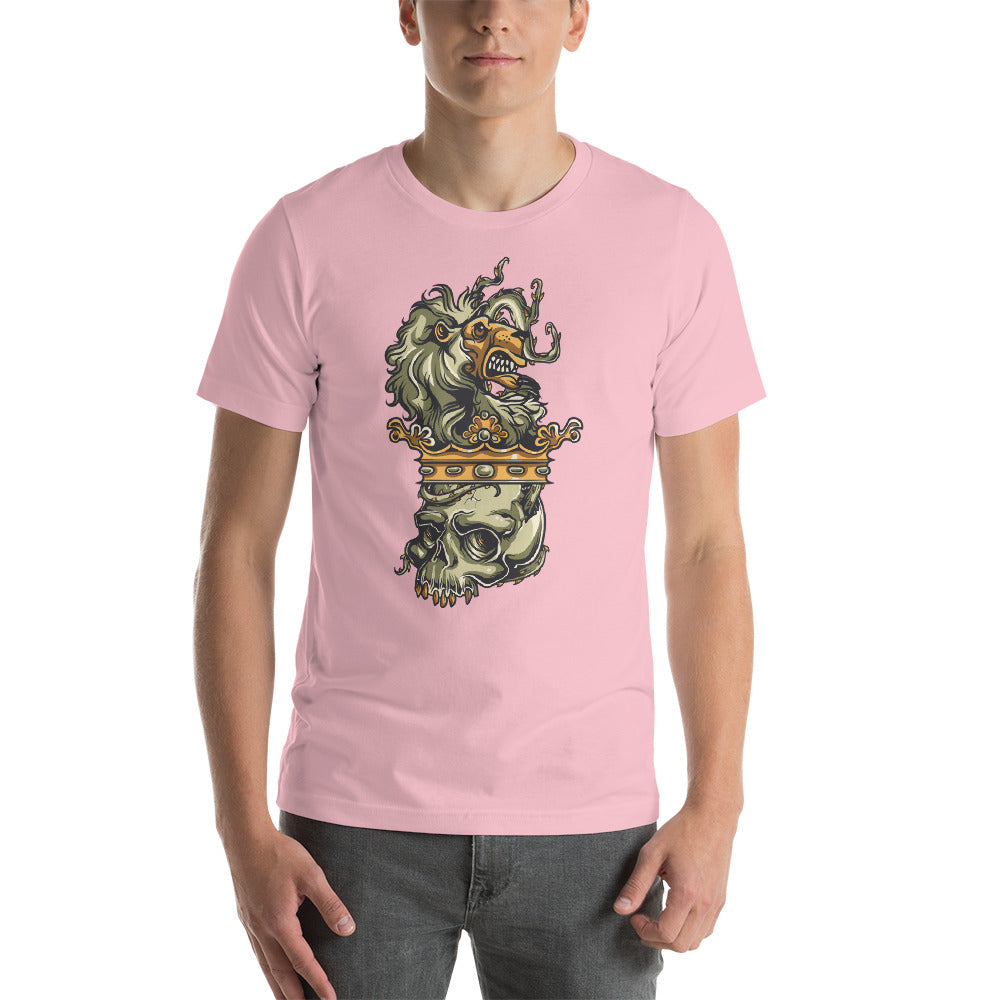 Lion Skull Head Short-Sleeve Unisex T-Shirt