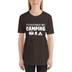 I'd Rather Be Camping Short-Sleeve Women T-Shirt