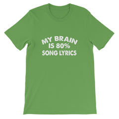 80% Song Lyrics Short-Sleeve Unisex T-Shirt