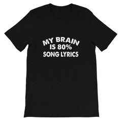 80% Song Lyrics Short-Sleeve Unisex T-Shirt