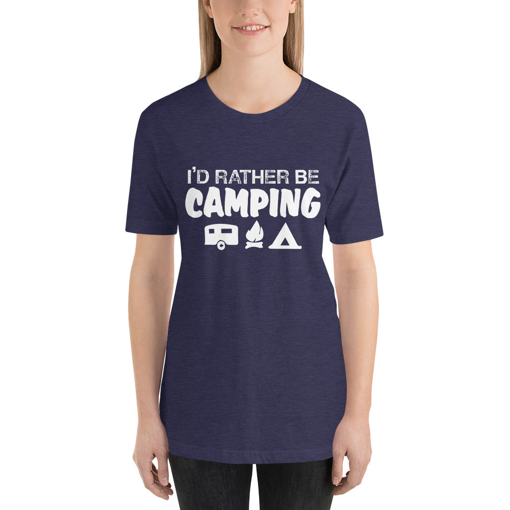 I'd Rather Be Camping Short-Sleeve Women T-Shirt
