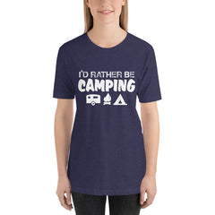 I'd Rather Be Camping Short-Sleeve Women T-Shirt