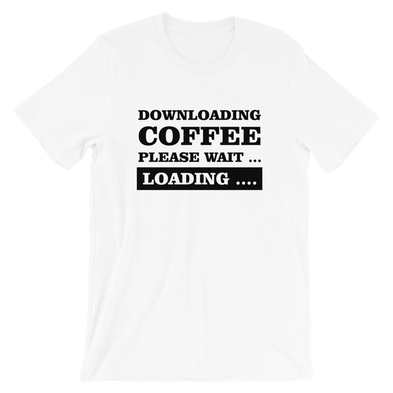 Downloading Coffee Short-Sleeve Unisex T-Shirt