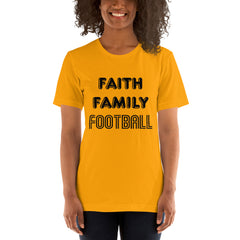 Faith Family Football Short-Sleeve Women T-Shirt