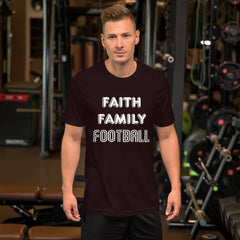Faith Family Football Short-Sleeve Unisex T-Shirt