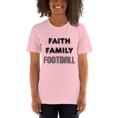 Faith Family Football Short-Sleeve Women T-Shirt