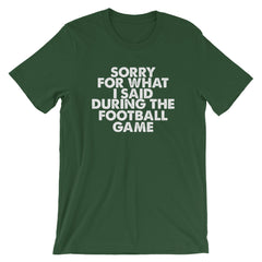 Football Sorry Short-Sleeve Unisex T-Shirt