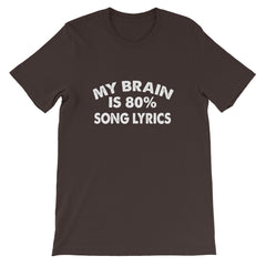 80% Song Lyrics Short-Sleeve Unisex T-Shirt