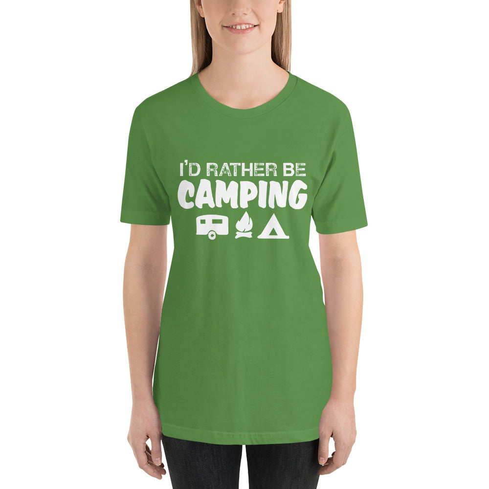 I'd Rather Be Camping Short-Sleeve Women T-Shirt
