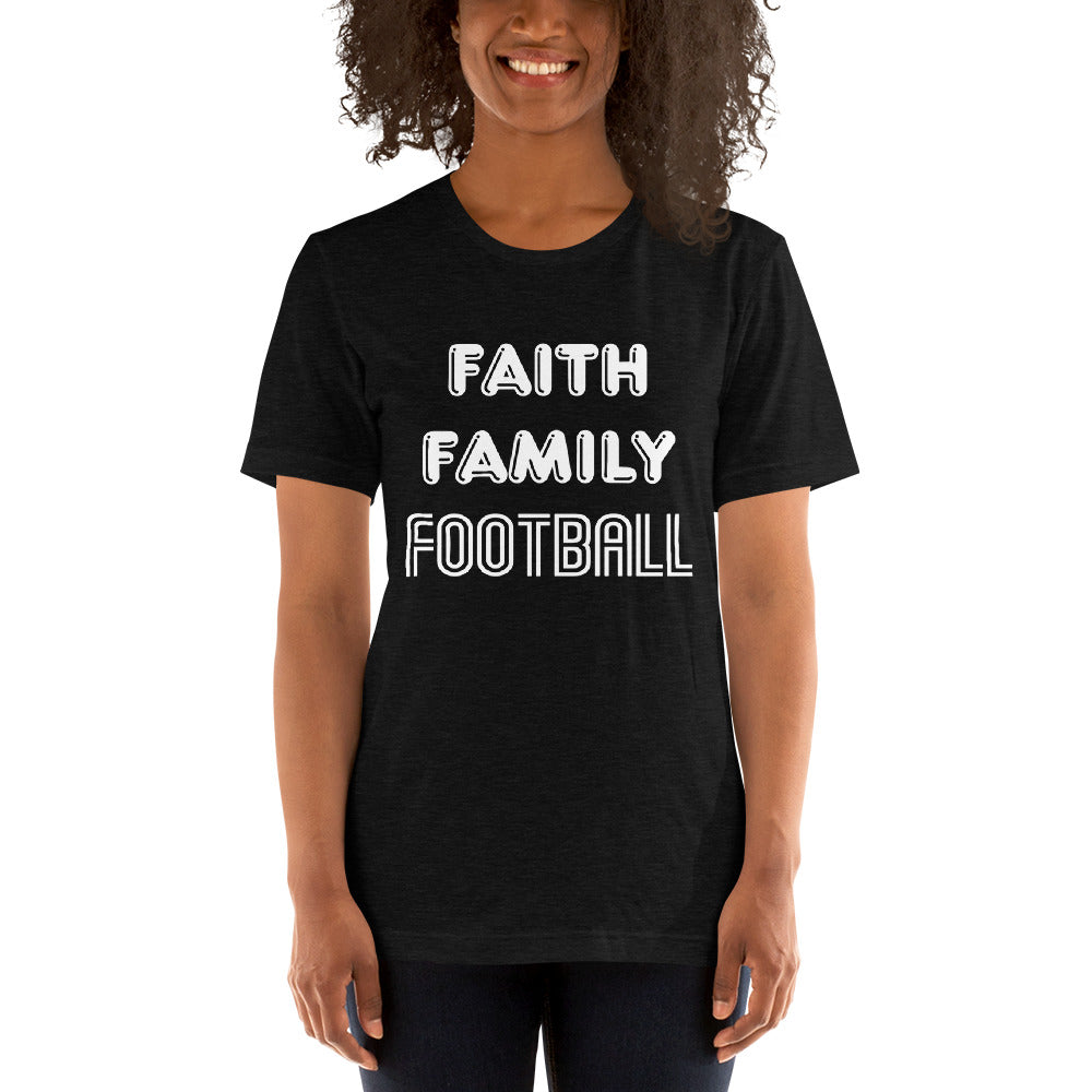 Faith Family Football Short-Sleeve Women T-Shirt