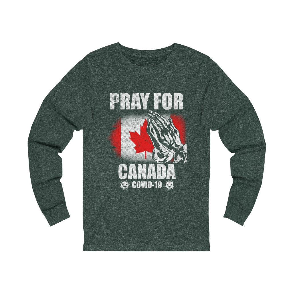 Pray For Canada Unisex Jersey Long Sleeve Tee