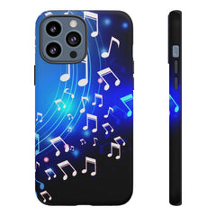 Curving Notes Music iPhone Tough Cases