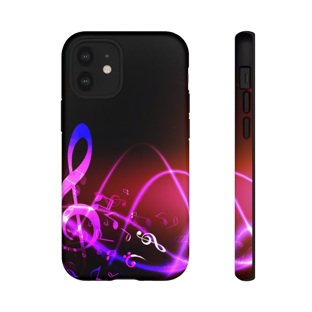 Floating Notes Music iPhone Tough Cases
