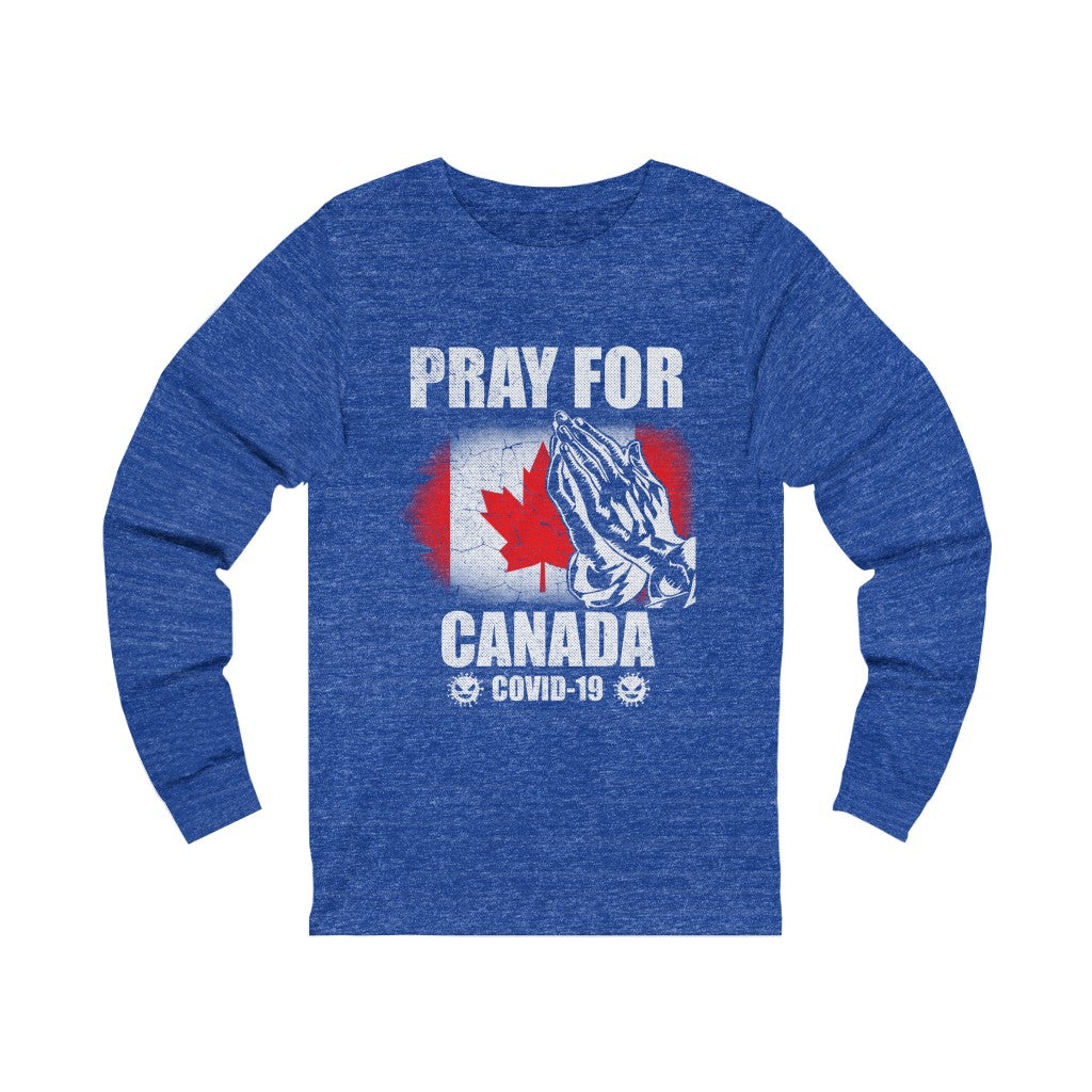 Pray For Canada Unisex Jersey Long Sleeve Tee