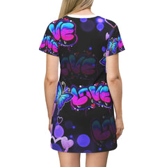 Bubble Love T-Shirt Dress