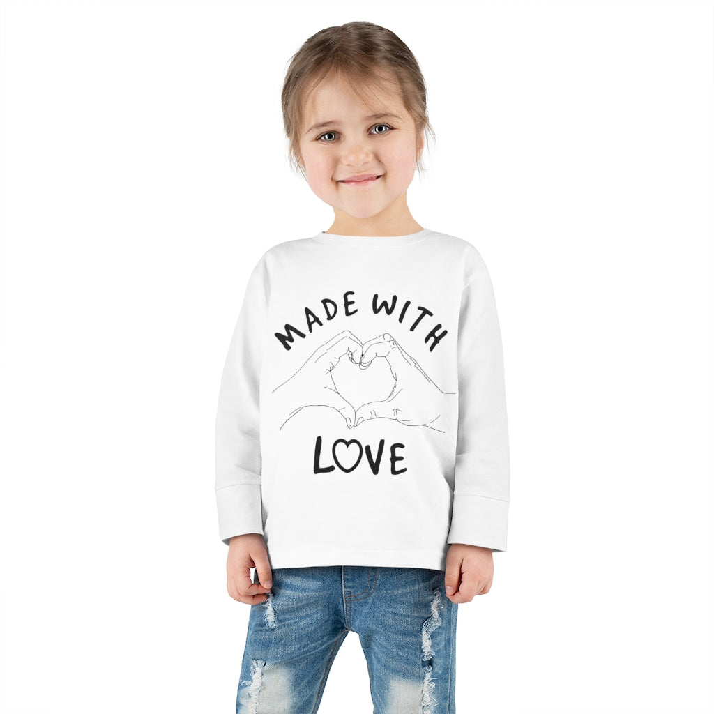 Made With Love Toddler Long Sleeve Tee