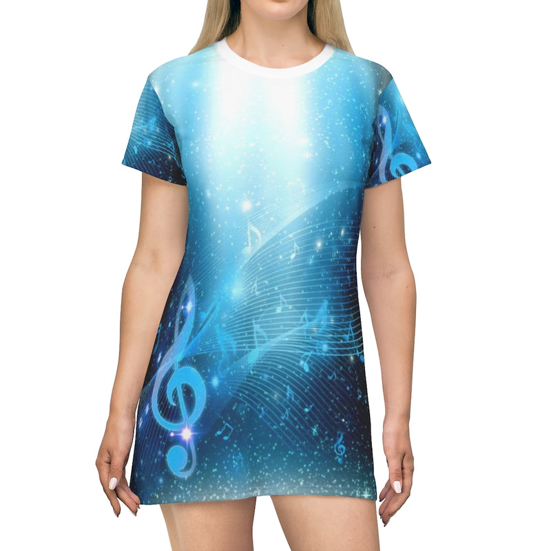 Star Rain Music T-Shirt Dress