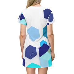 Hexagon Geometric T-Shirt Dress