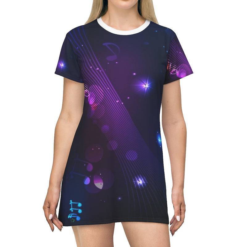 Psychedelic  Music T-Shirt Dress