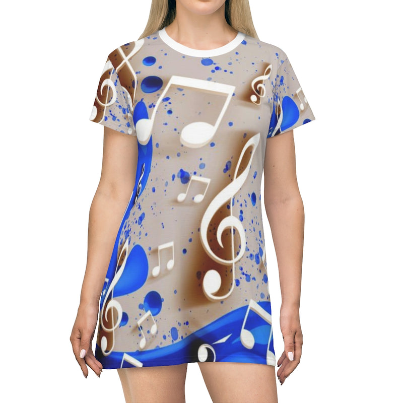 Splash Of Music T-Shirt Dress