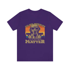Golden Retriever Lives Matter Unisex Jersey Short Sleeve Tee