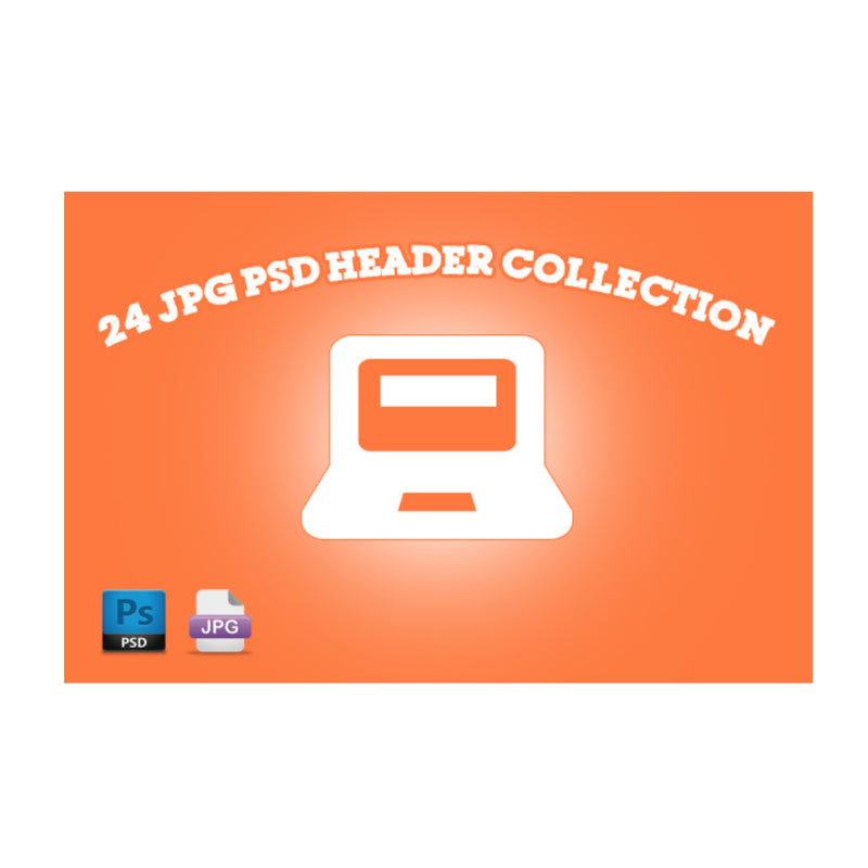 24 JPG PSD Header Collection Ebook