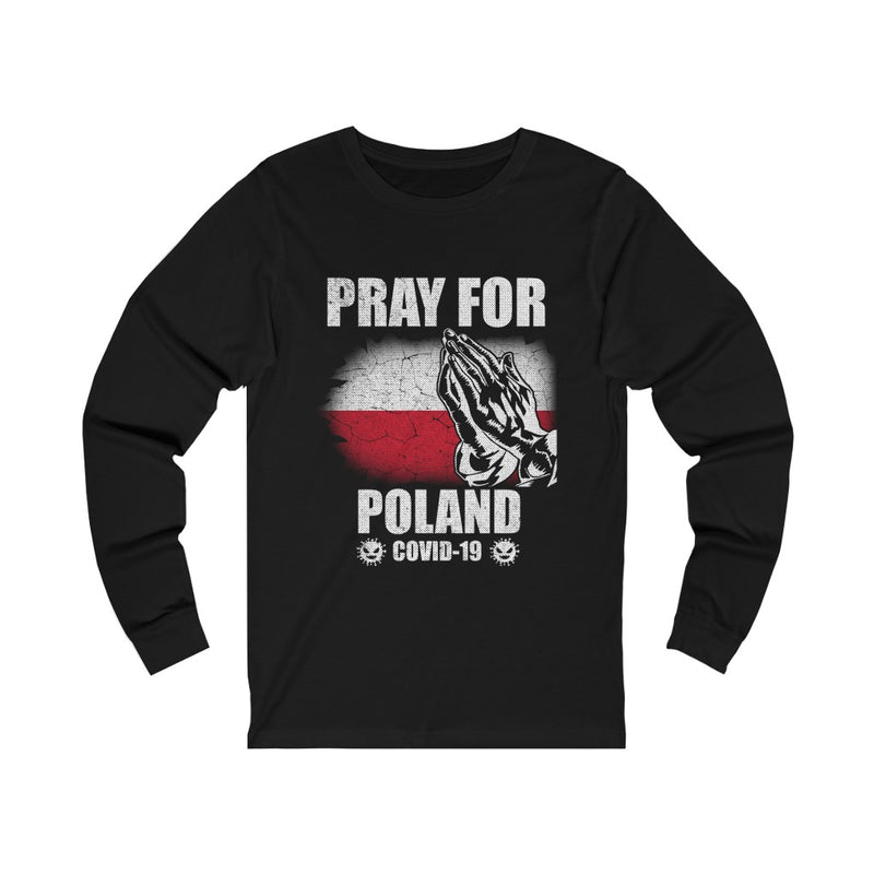 Pray For Poland Unisex Jersey Long Sleeve Tee