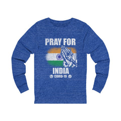 Pray For India Unisex Jersey Long Sleeve Tee