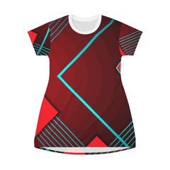 Chopped Geometric T-Shirt Dress