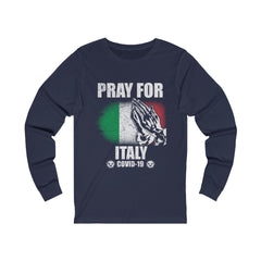 Pray For Italy Unisex Jersey Long Sleeve Tee