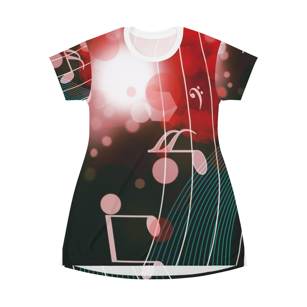 Lost Notes Music T-Shirt Dress