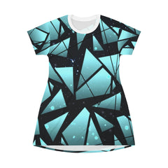 Shattered Geometric T-Shirt Dress