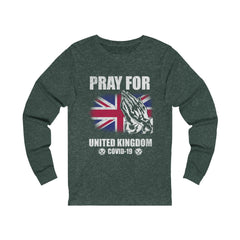 Pray For United Kingdom Unisex Jersey Long Sleeve Tee
