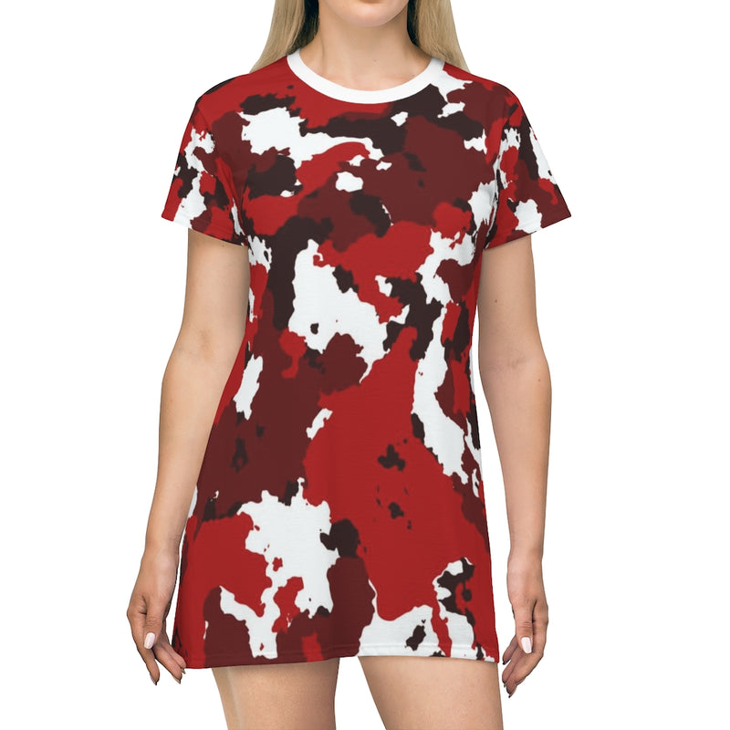 Red Army Camo T-Shirt Dress