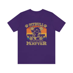 Pittbull Lives Matter Unisex Jersey Short Sleeve Tee