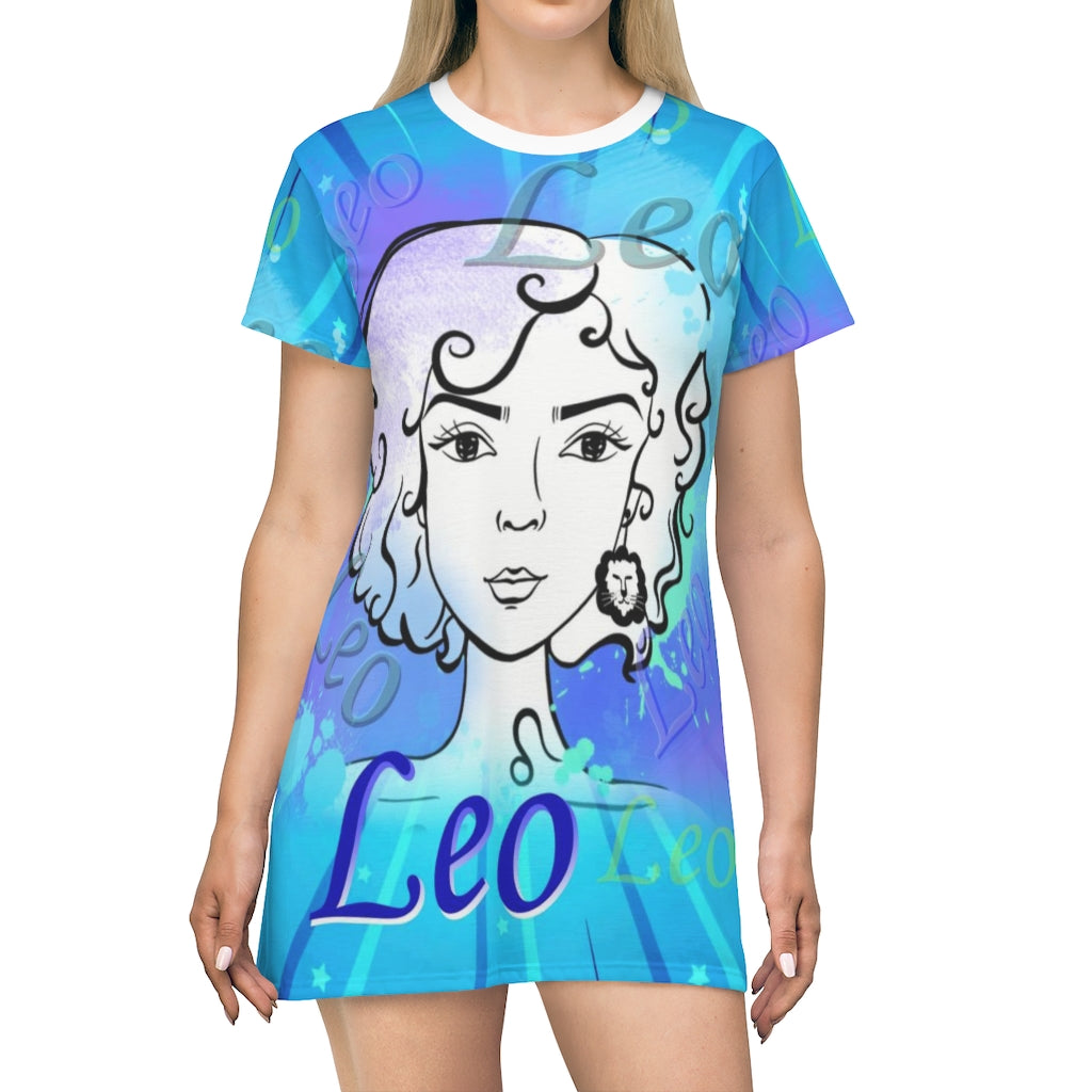 Leo Horoscope T-Shirt Dress
