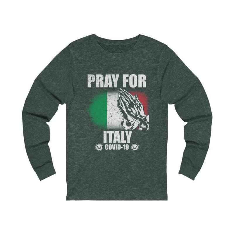 Pray For Italy Unisex Jersey Long Sleeve Tee