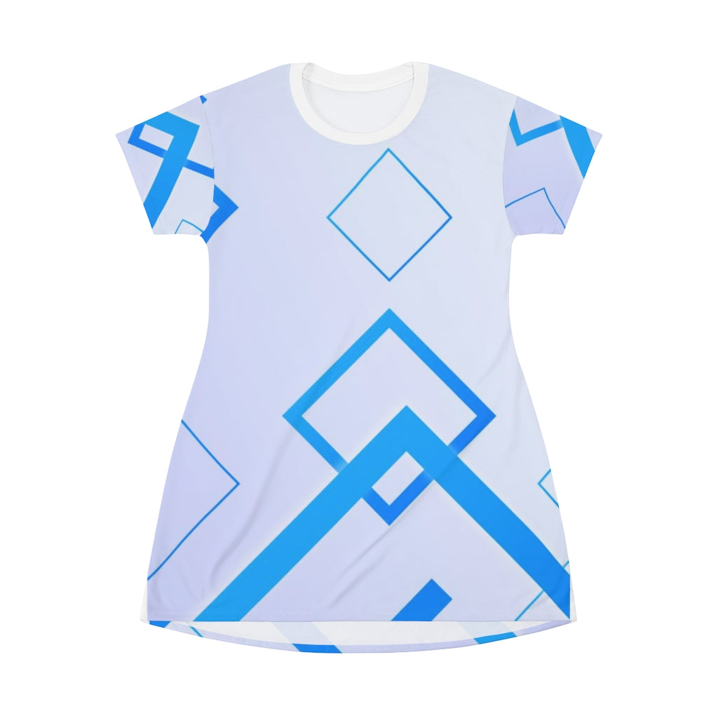 Boxed Geometric T-Shirt Dress