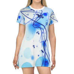 Spaced Out Music T-Shirt Dress