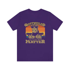Rottweiler Lives Matter Unisex Jersey Short Sleeve Tee