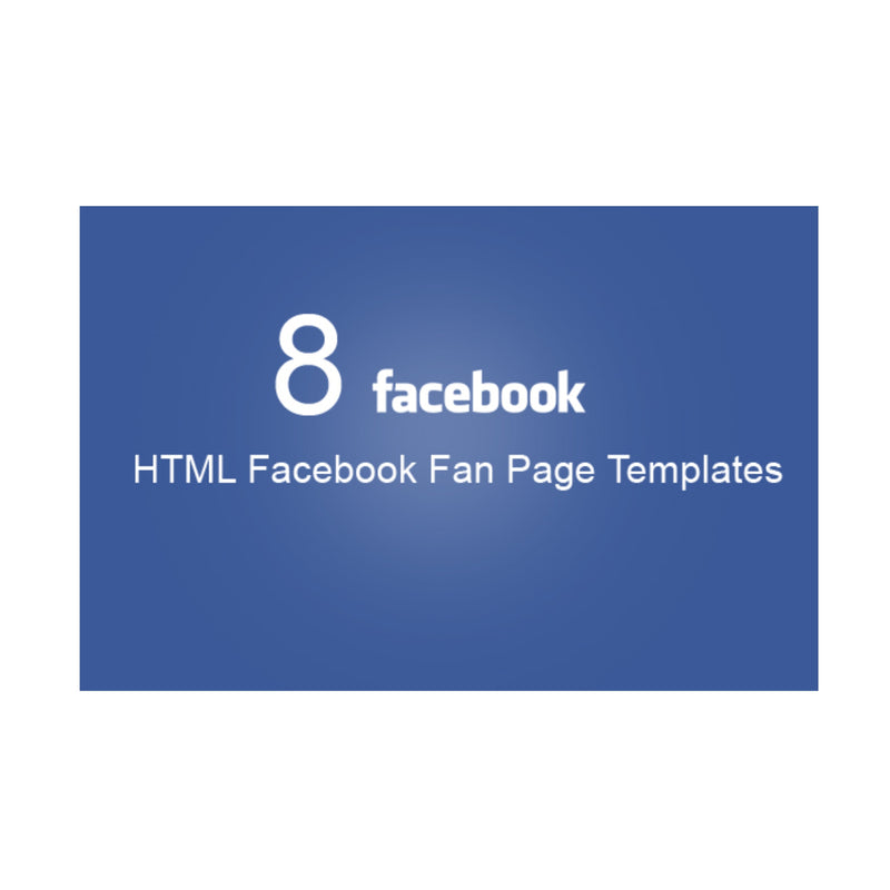 8 HTML Facebook Fan Page Templates Ebook