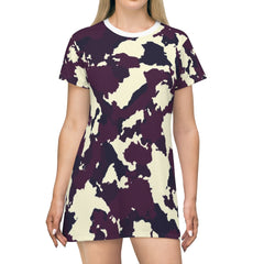Purple Army Camo T-Shirt Dress