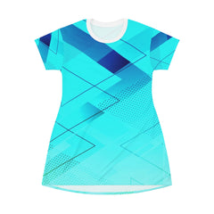 Triangle Geometric T-Shirt Dress