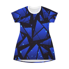 Shattered Geometric T-Shirt Dress